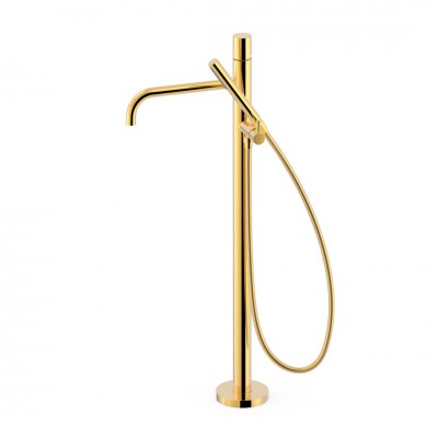 Tres Study bateria wannowa wolnostojąca złoty połysk 26247006OR