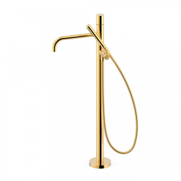 Tres Study bateria wannowa wolnostojąca złoty połysk 26247006OR