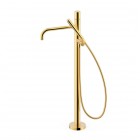 Tres Study bateria wannowa wolnostojąca złoty połysk 26247006OR