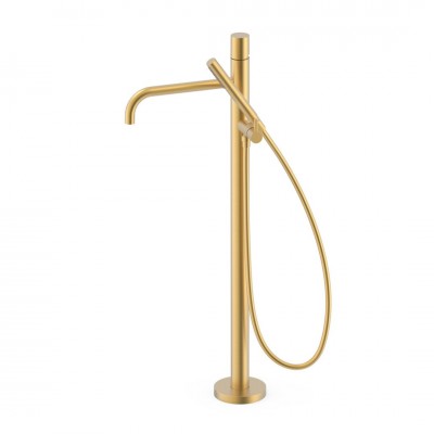 Tres Study bateria wannowa wolnostojąca złoty mat 26247006OM