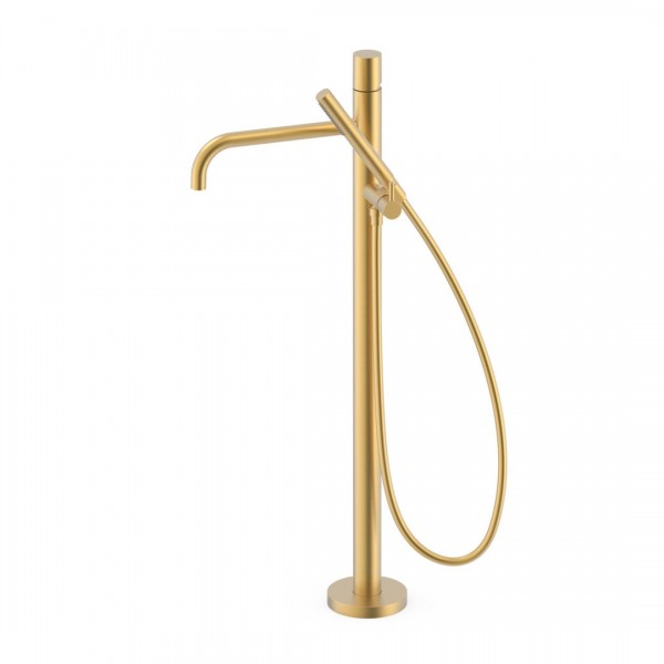 Tres Study bateria wannowa wolnostojąca złoty mat 26247006OM