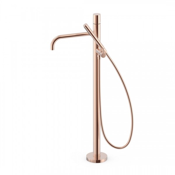 Tres Study bateria wannowa wolnostojąca złoto różowe 26247006OP