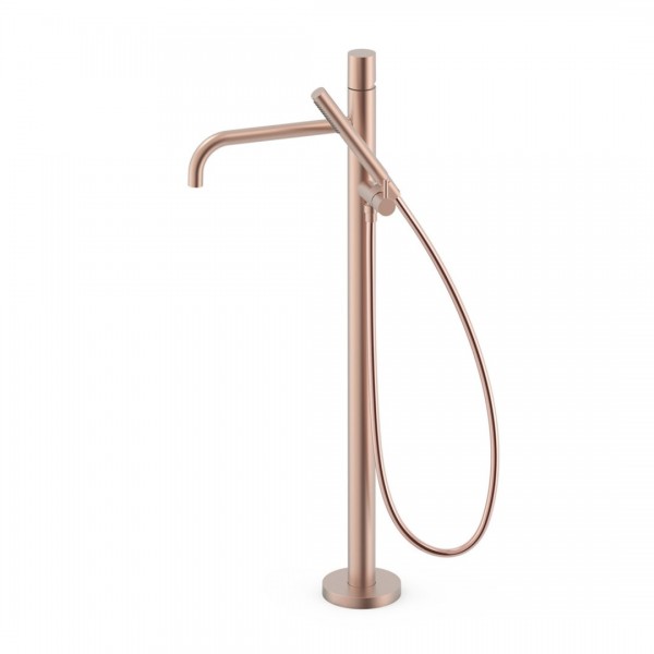 Tres Study bateria wannowa wolnostojąca złoto różowe mat 26247006OPM