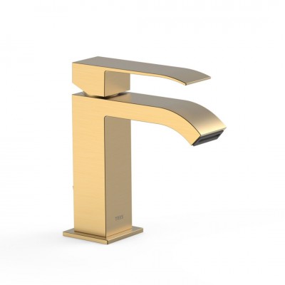 Tres Cuadro bateria umywalkowa stojąca złoty mat 00610101OM