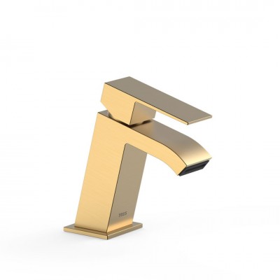 Tres Cuadro bateria umywalkowa stojąca złoty mat 00620101OM