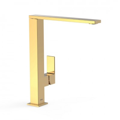 Tres Cuadro Exclusive bateria umywalkowa wysoka złota 00648501OR