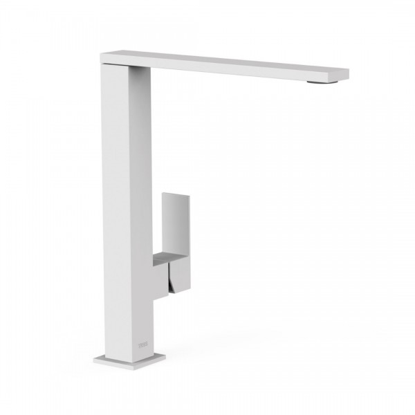 Tres Cuadro bateria umywalkowa stojąca wysoka biały mat 00648501BM