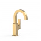 Tres Cuadro bateria umywalkowa stojąca złoty mat 00660502OM