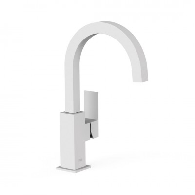 Tres Cuadro bateria umywalkowa stojąca wysoka biały mat 00660602BM