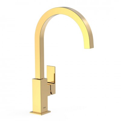 Tres Cuadro Exclusive bateria umywalkowa wysoka złota 00660702OR