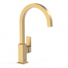 Tres Cuadro bateria umywalkowa stojąca wysoka złoty mat 00660702OM