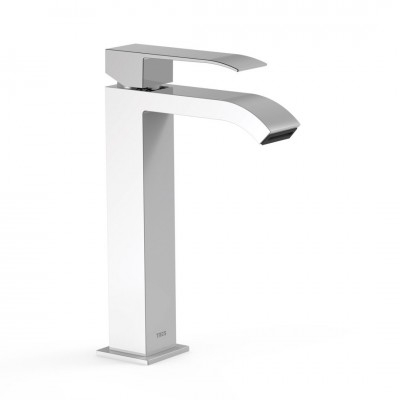 Tres Cuadro bateria umywalkowa stojąca wysoka biały/chrom 00661001BL