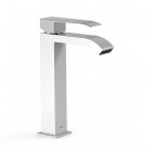 Tres Cuadro bateria umywalkowa stojąca wysoka biały/chrom 00661001BL