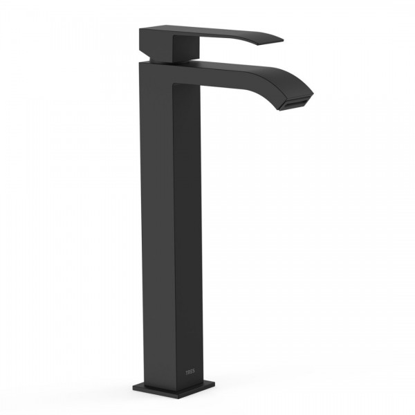 Tres Cuadro Exclusive bateria umywalkowa wysoka czarny mat 00681001NM