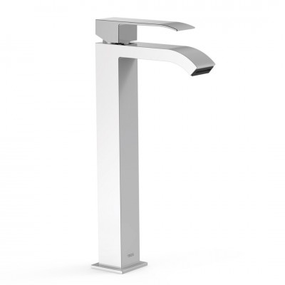 Tres Cuadro bateria umywalkowa stojąca wysoka biały/chrom 00681001BL