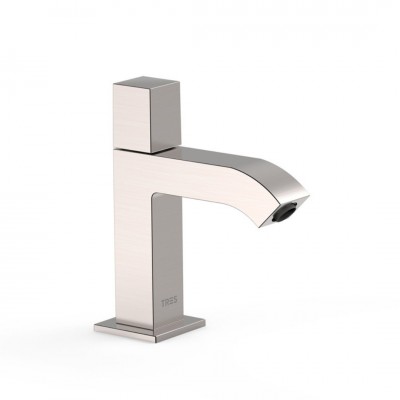 Tres Cuadro zawór umywalkowy stojący stal 00750301AC