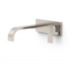 Tres Cuadro bateria umywalkowa podtynkowa wylewka 24 cm stal 00630032AC