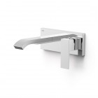 Tres Cuadro bateria umywalkowa podtynkowa wylewka 15,3 cm chrom 00630033