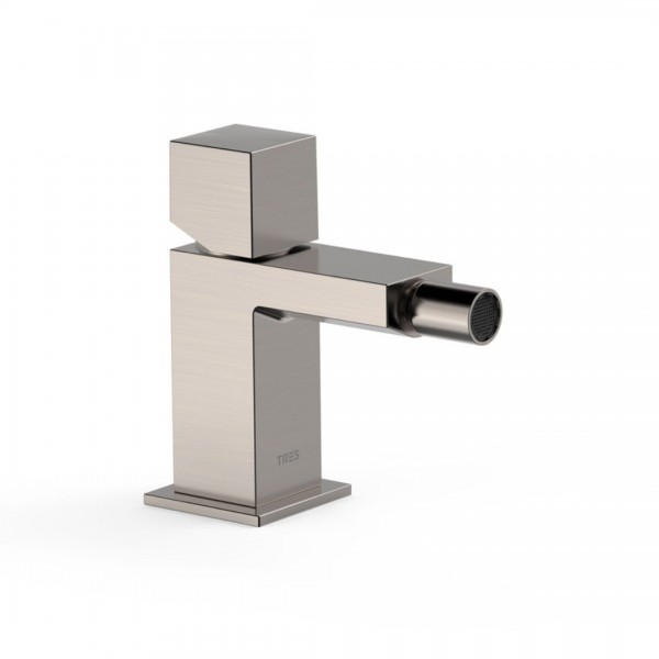 Tres Cuadro bateria bidetowa stojąca stal 00712001AC