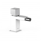 Tres Cuadro bateria bidetowa stojąca biały/chrom 00712001BL