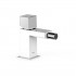 Tres Cuadro bateria bidetowa stojąca biały/chrom 00712001BL