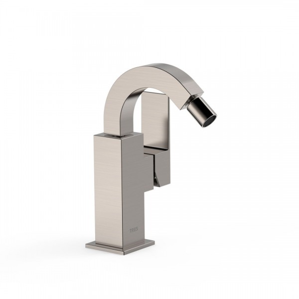 Tres Cuadro bateria bidetowa stojąca stal 00612402AC