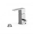 Tres Cuadro bateria bidetowa stojąca chrom 00613001