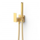 Tres Cuadro bateria bidetowa podtynkowa złoty mat 00612301OM