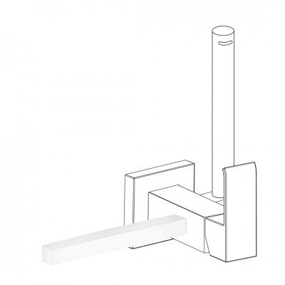 Tres wieszak na ręcznik do baterii bidetowej 03412402BM