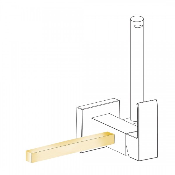 Tres wieszak na ręcznik do baterii bidetowej złoty połysk 03412402OR