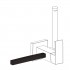 Tres wieszak na ręcznik do baterii bidetowej czarny mat 03412402NM