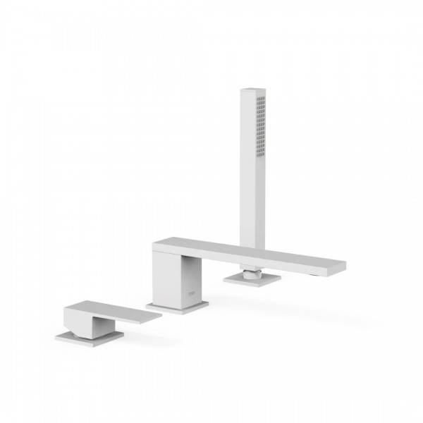 Tres Cuadro bateria wannowa 3-otworowa biały mat 00616105BM