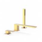 Tres Cuadro Exclusive bateria wannowa 3-otworowa złota 00616103OR