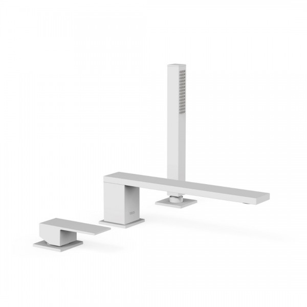 Tres Cuadro bateria wannowa 3-otworowa biały mat 00616103BM