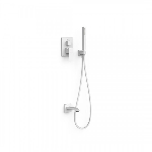 Tres Cuadro zestaw wannowy podtynkowy biały mat 00628006BM