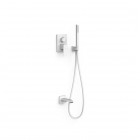 Tres Cuadro zestaw wannowy podtynkowy biały mat 00628006BM