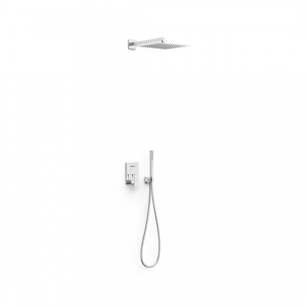 Tres Cuadro zestaw prysznicowy podtynkowy deszczownica 30 cm chrom 00628004