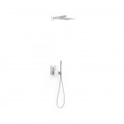 Tres Cuadro zestaw prysznicowy podtynkowy deszczownica 30 cm biały mat 00628004BM