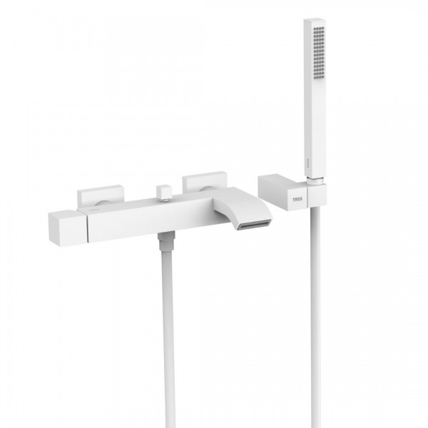 Tres Cuadro bateria wannowa ścienna biały mat 0071700203BM