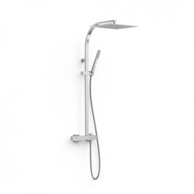 Tres Cuadro zestaw natryskowy ścienny chrom 00719102