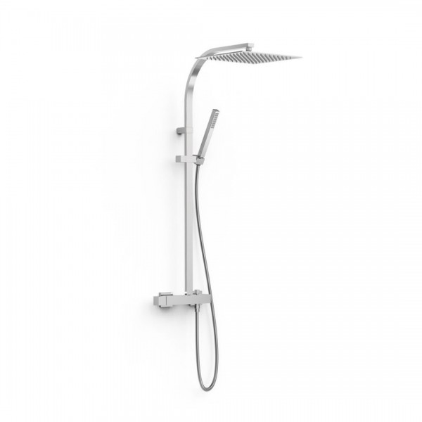 Tres Cuadro zestaw natryskowy ścienny chrom 00719102