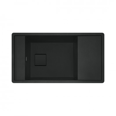 Franke Fresno FSG 611 zlewozmywak 87,7x49,5 cm odwracalny Fragranit+ czarny mat 114.0721.148