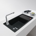 Franke Fresno FSG 611 zlewozmywak 87,7x49,5 cm odwracalny Fragranit+ onyx 114.0616.465