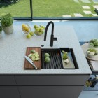 Franke Kanon KNG 120 zlewozmywak 76x46 cm Fragranit+ czarny mat 125.0721.162