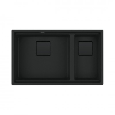Franke Kanon KNG 120 zlewozmywak 76x46 cm Fragranit+ czarny mat 125.0721.162