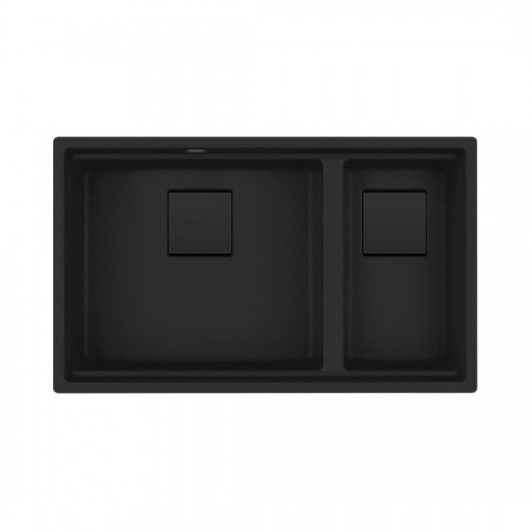 Franke Kanon KNG 120 zlewozmywak 76x46 cm Fragranit+ czarny mat 125.0721.162