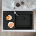 Franke Centro CNG 611-78 TL zlewozmywak 78x50 cm komora z prawej Fragranit+ czarny mat 114.0693.564