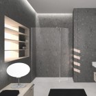 Novellini Kali HA panel do ścianki wolnostojącej 37 cm Walk in KALIHA37-1K