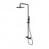 Omnires Y zestaw natryskowy z deszczownicą 25 cm czarny półpołysk Y1244MBL