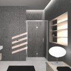 Novellini Kali S drzwi prysznicowe 80 cm KALIS751B